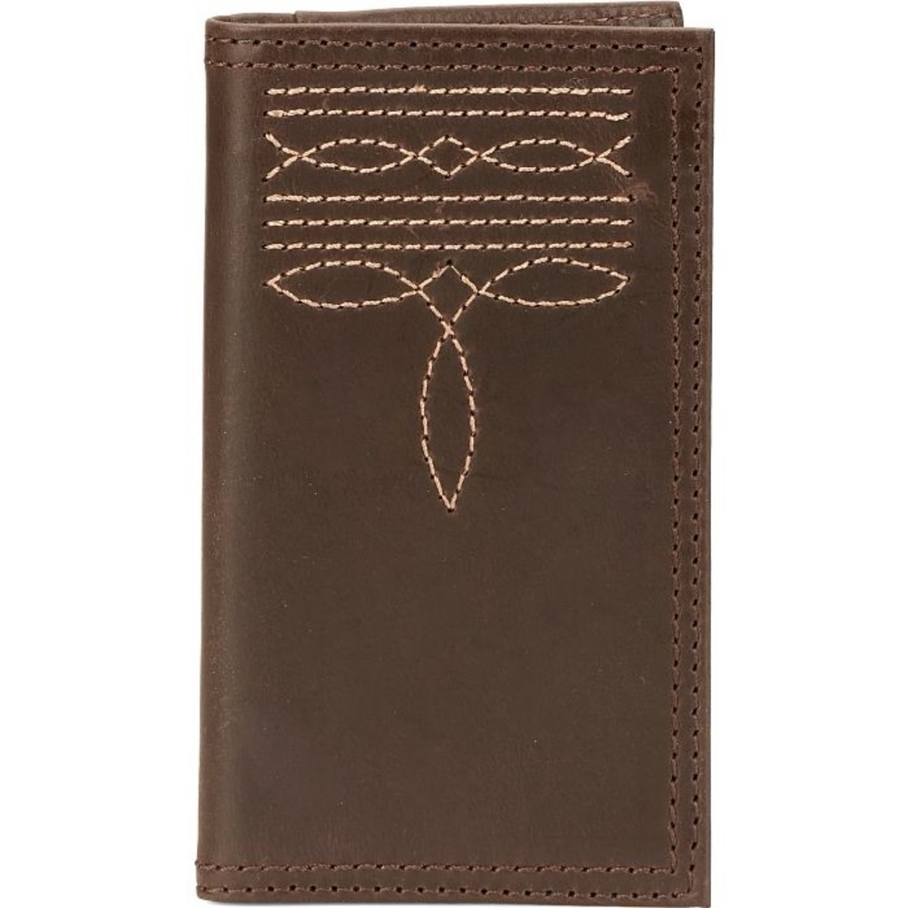 JUSTIN BOOTS NIB NWT Jr Rodeo Leather Brown Mens Wallet Boys